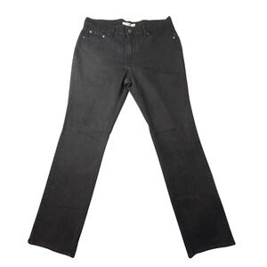 Levi's 505 Jeans Womens 31 Black Straight Leg Denim Mid Rise Stretch Pants